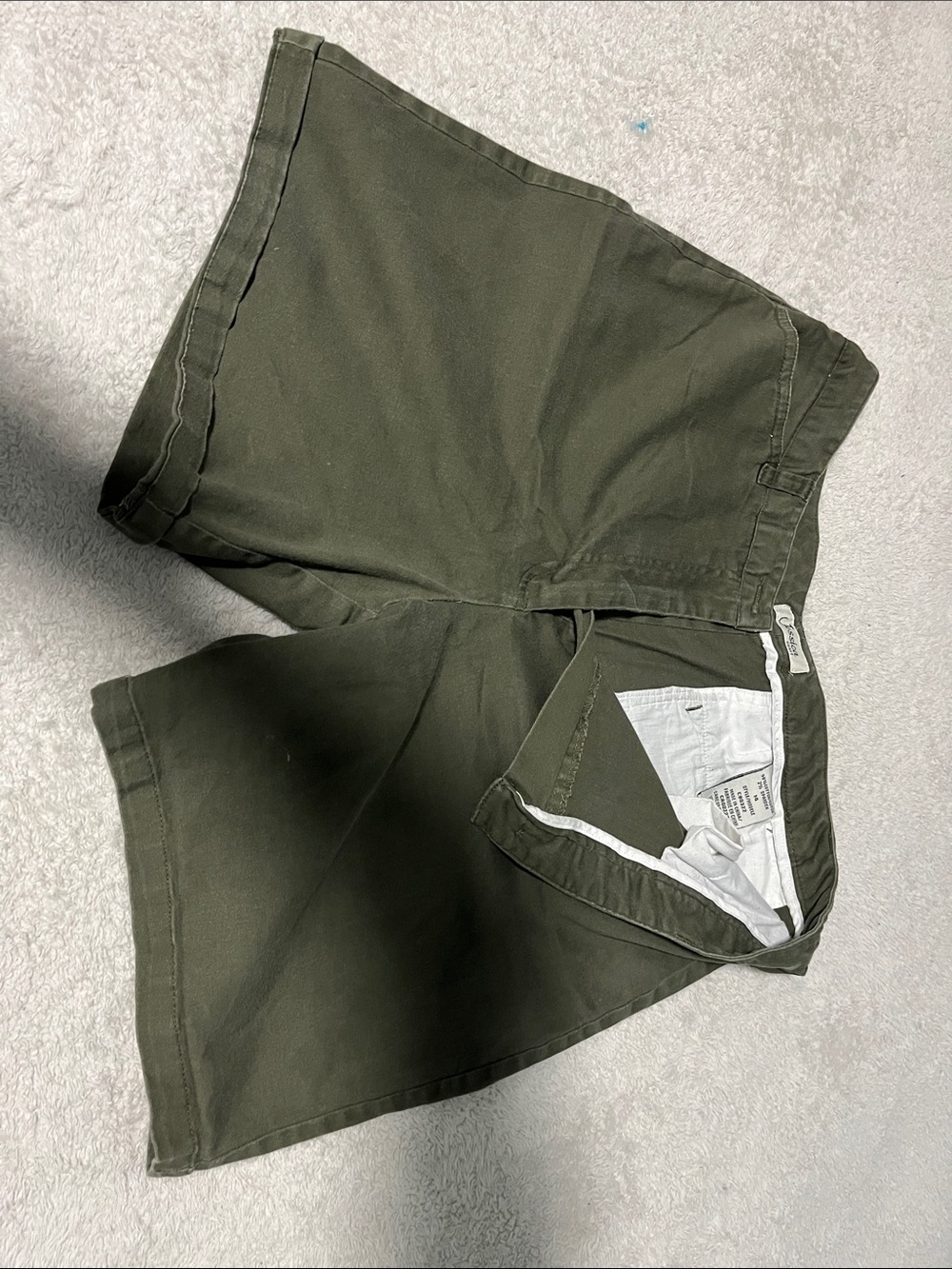 Jessica Olive Green Women's Jean Shorts #B008